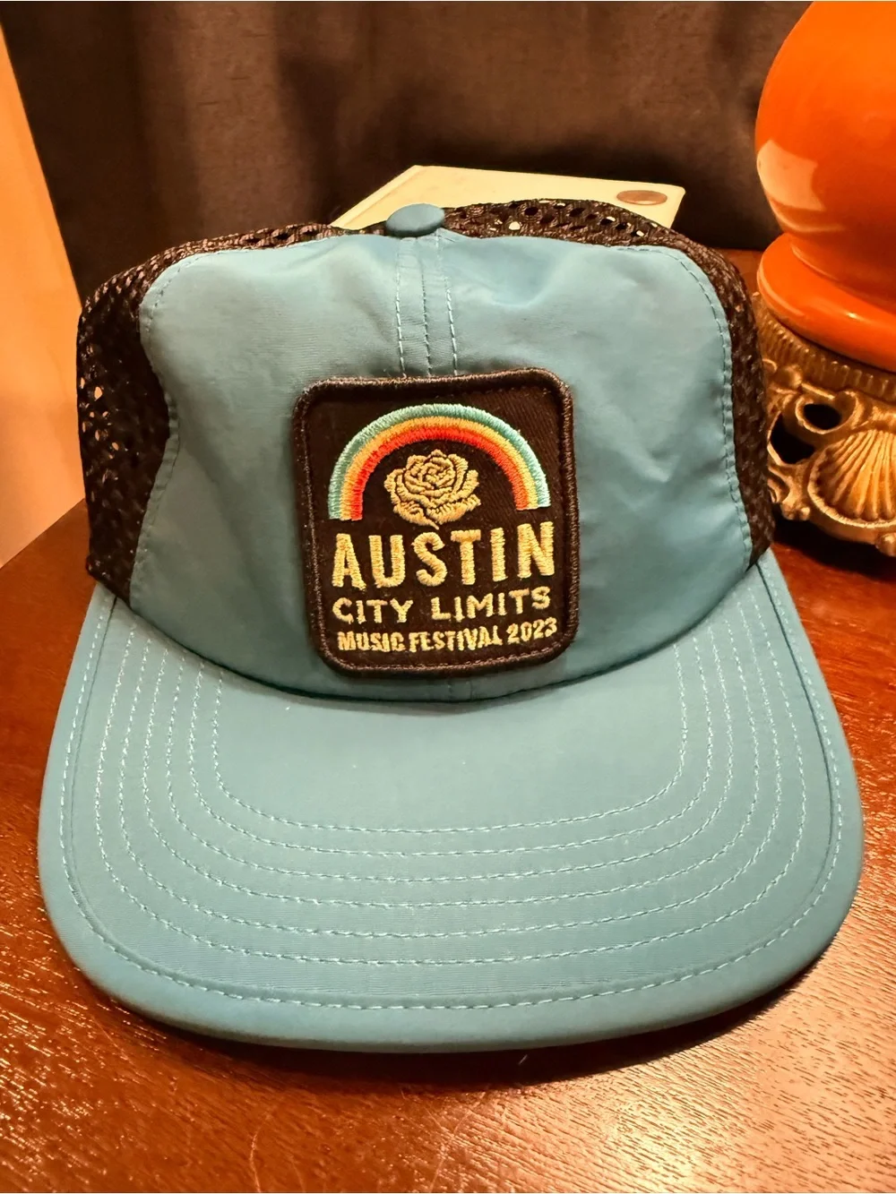 Howler Brothers Teal and Black Austin City Limits Patch Trucker Hat